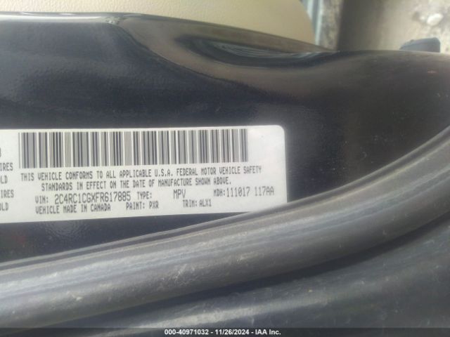 2C4RC1CGXFR617885 Chrysler Town & Country Touring-l
