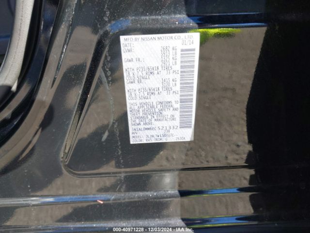 5N1AL0MM6EC521332 Infiniti QX60