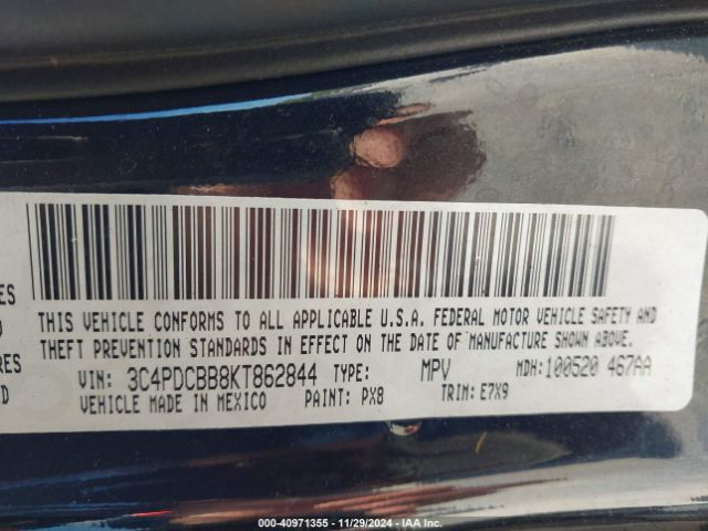 3C4PDCBB8KT862844 Dodge JOURNEY SE