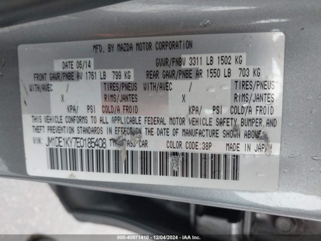 JM1DE1KY7E0185408 Mazda Mazda2 Sport