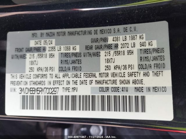 3MVDMBBM5RM700297 Mazda Cx-30 2.5 S Select Sport