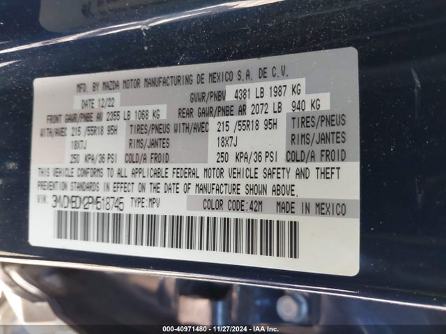 3MVDMBDM2PM518745 Mazda Cx-30 2.5 S Premium