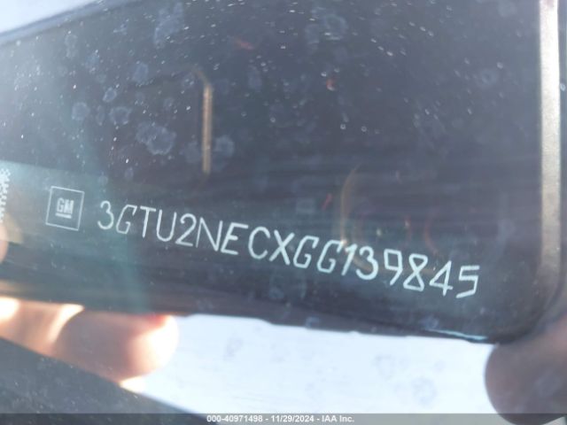 3GTU2NECXGG139845 GMC Sierra 1500 Slt
