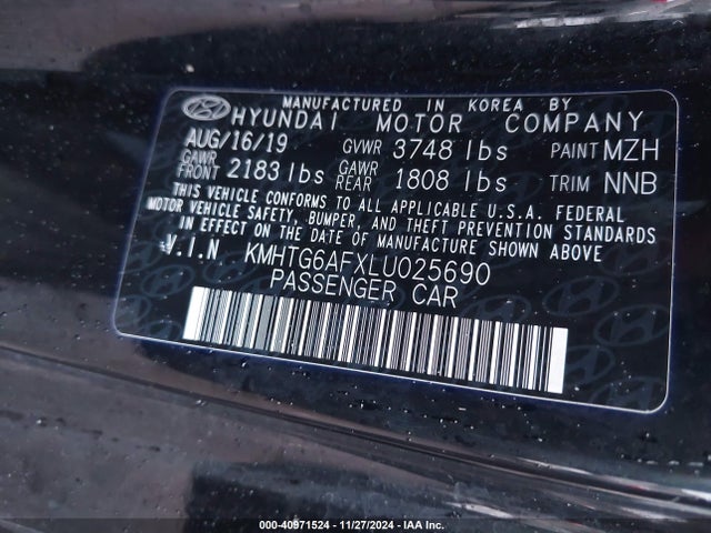 Hyundai Veloster 2.0 2020 KMHTG6AFXLU025690 Image 9