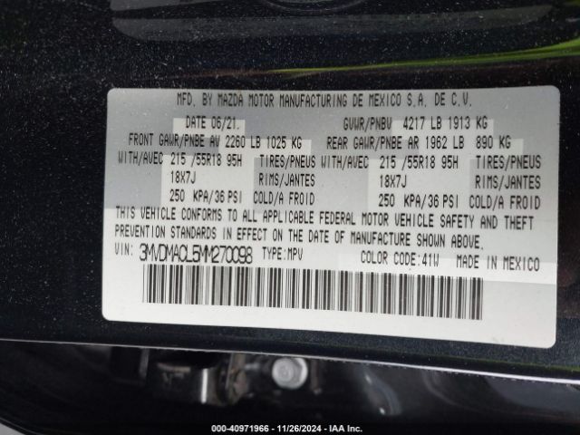 3MVDMACL5MM270098 Mazda Cx-30 Preferred