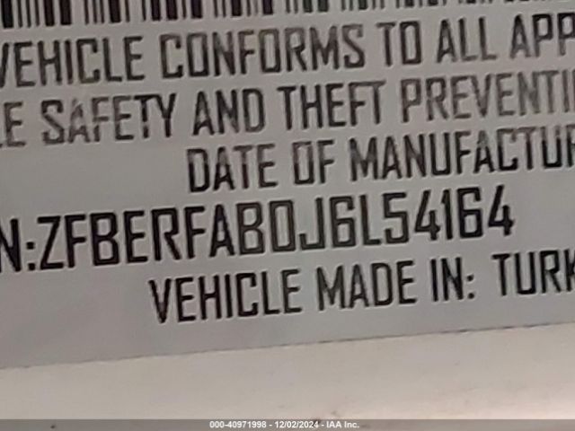 ZFBERFAB0J6L54164 RAM Promaster City Tradesman