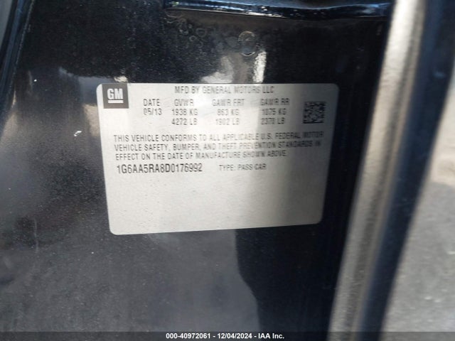 2013 CADILLAC ATS 1G6AA5RA8D0176992 Photo 8