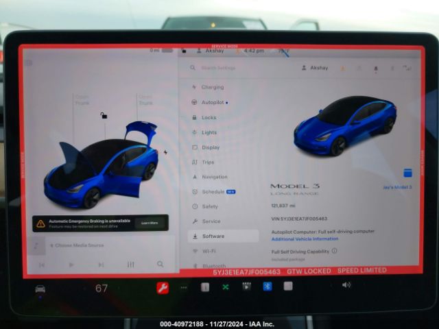 5YJ3E1EA7JF005463 Tesla Model 3 Long Range/mid Range