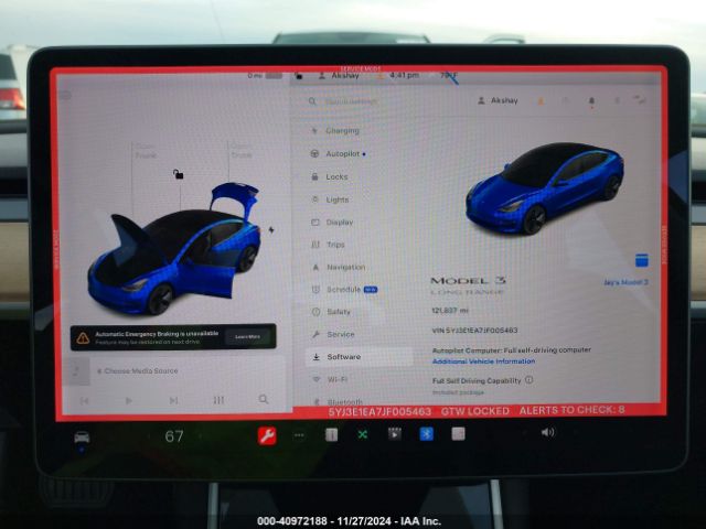5YJ3E1EA7JF005463 Tesla Model 3 Long Range/mid Range