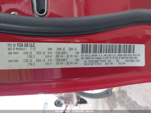 3C4PDCAB6FT737073 Dodge Journey American Value Pkg