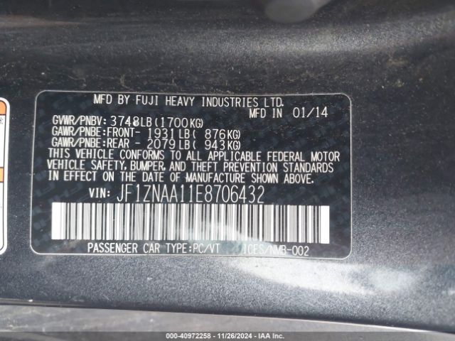 JF1ZNAA11E8706432 Scion Fr-s Monogram