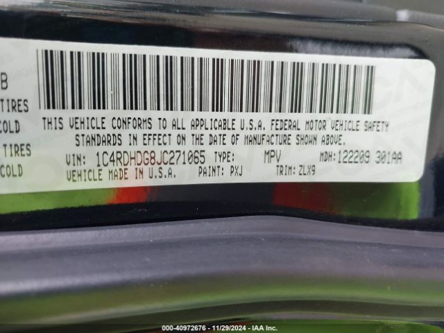 1C4RDHDG8JC271065 Dodge Durango Gt Rwd