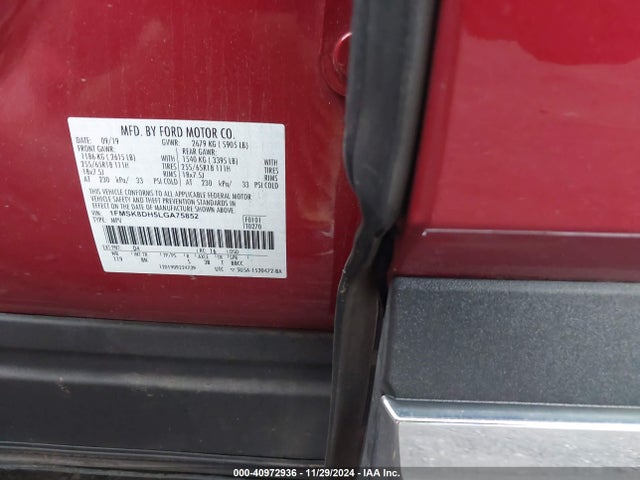 Ford EXPLORER XLT 2020 1FMSK8DH5LGA75852 Image 26