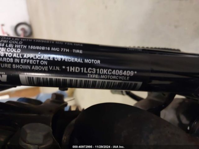 2019 HARLEY-DAVIDSON XL1200 1HD1LC310KC406409 Photo 9