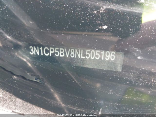 3N1CP5BV8NL505196 Nissan Kicks S Xtronic Cvt