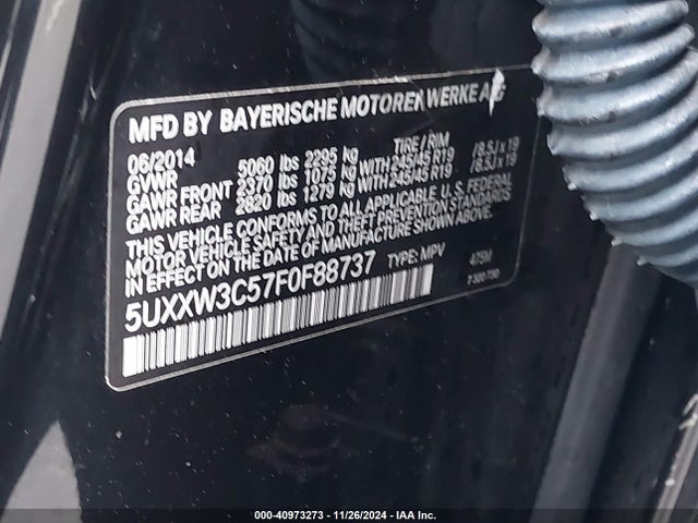 5UXXW3C57F0F88737 BMW X4 Xdrive28i