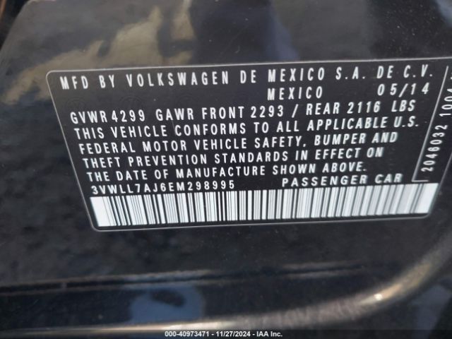 3VWLL7AJ6EM298995 Volkswagen Jetta 2.0l Tdi Value Edition