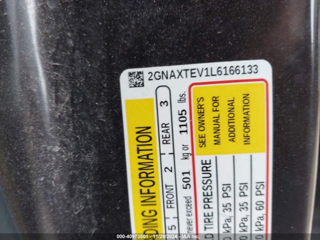 2GNAXTEV1L6166133 Chevrolet Equinox Awd 2fl