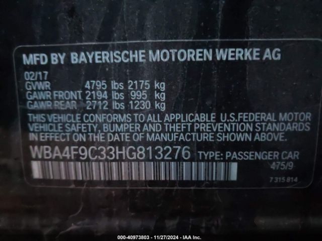 WBA4F9C33HG813276 BMW 430i Gran Coupe Xdrive