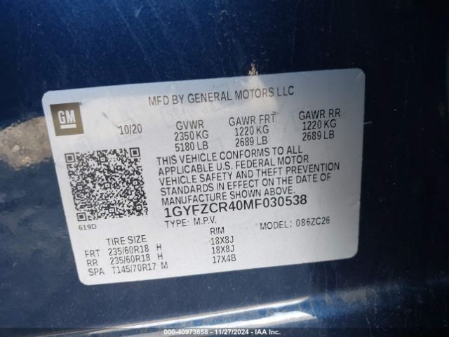 2021 CADILLAC XT4 1GYFZCR40MF030538 Photo 8