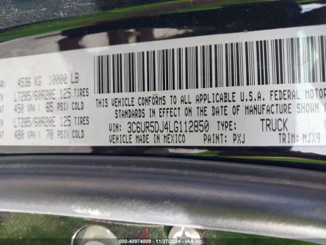 2020 RAM 2500 3C6UR5DJ4LG112850 Photo 8