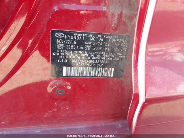 KMHD84LF8HU331863 Hyundai Elantra Limited