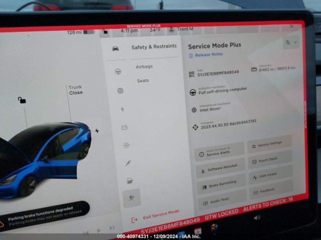 5YJ3E1EB8MF848049 Tesla Model 3 Long Range Dual Motor All-wheel Drive