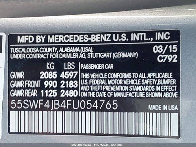 2015 MERCEDES-BENZ C 300 55SWF4JB4FU054765 Photo 8