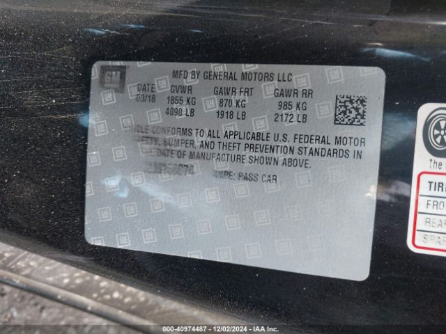 1G1FB1RX8J0160874 Chevrolet Camaro 1lt