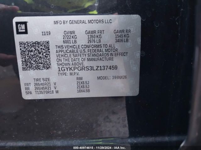 2020 CADILLAC XT6 1GYKPGRS3LZ137459 Photo 8