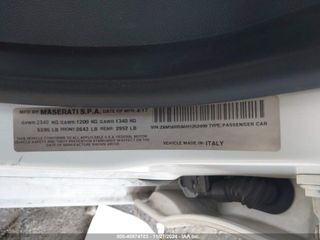 ZAM56RRA6H1252499 Maserati Quattroporte S Q4