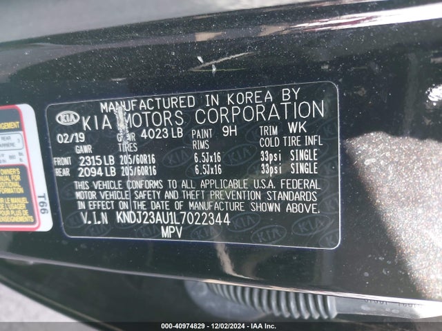 KIA SOUL LX 2020 KNDJ23AU1L7022344 Image 9