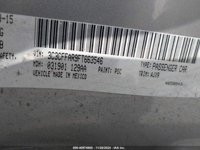 2015 FIAT 500 3C3CFFAR9FT663546 Photo 8