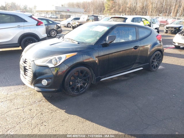 Hyundai Veloster Turbo W/black 2014 KMHTC6AE9EU191396 Image 2