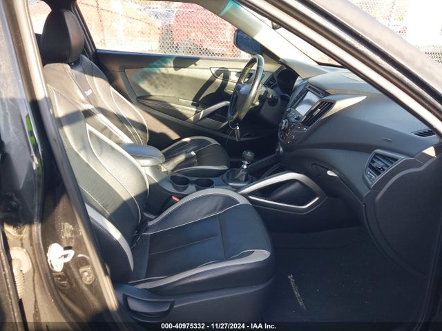 Hyundai Veloster Turbo W/black 2014 KMHTC6AE9EU191396 Image 5
