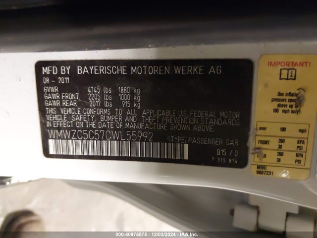 2012 MINI COOPER S COUNTRYMAN WMWZC5C57CWL55992 Photo 8