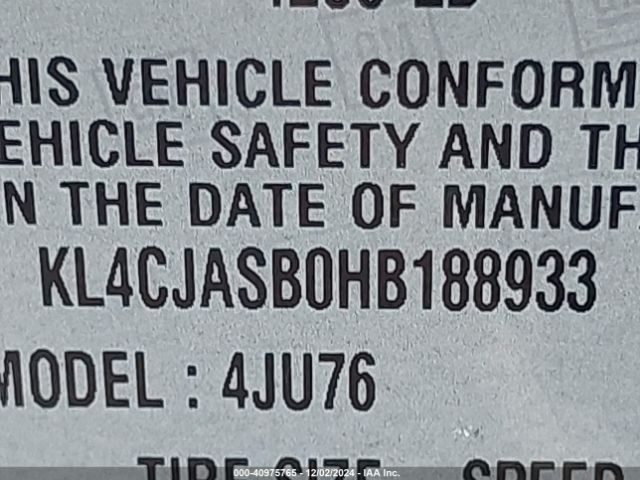 KL4CJASB0HB188933 Buick Encore Preferred