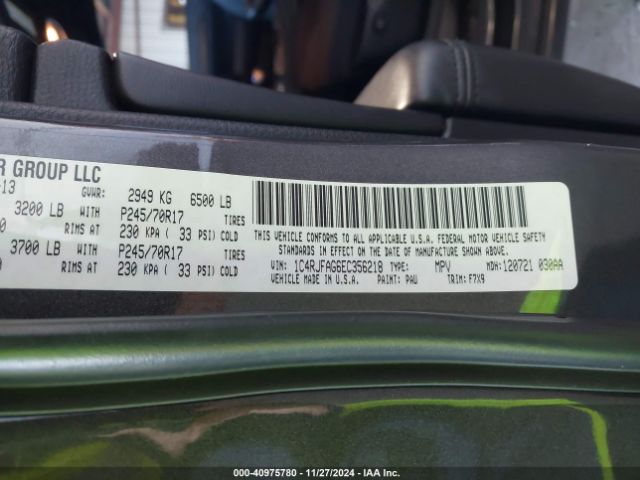 1C4RJFAG6EC356218 Jeep Grand Cherokee Laredo