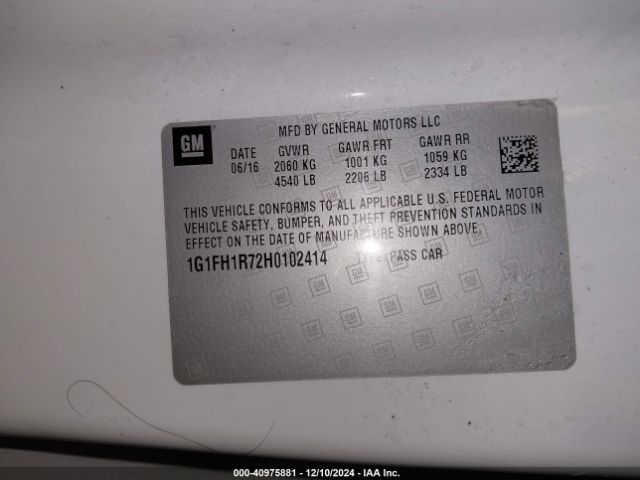 1G1FH1R72H0102414 Chevrolet CAMARO 2SS