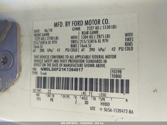 Ford Transit Connect Xlt 2019 NM0LS6F21K1384917 Image 9
