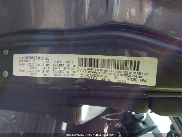 1C4PJMBB4EW285307 Jeep Cherokee Trailhawk