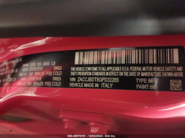 ZACCJBDT8GPD32265 Jeep Renegade Limited