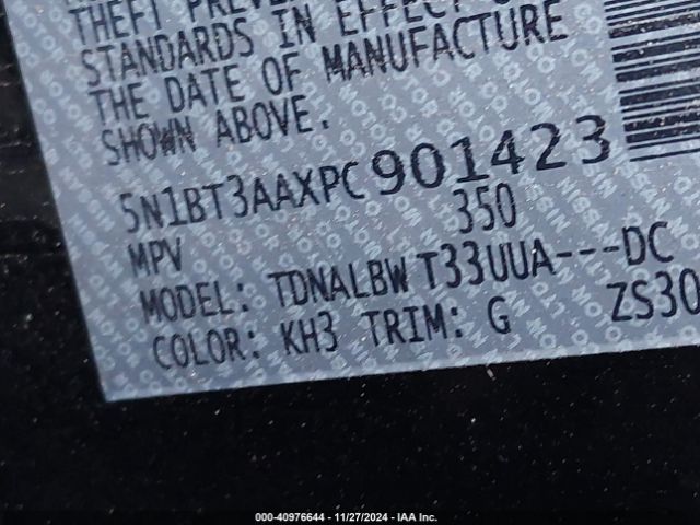5N1BT3AAXPC901423 Nissan Rogue S Fwd