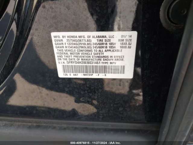5FRYD4H28EB031461 Acura MDX