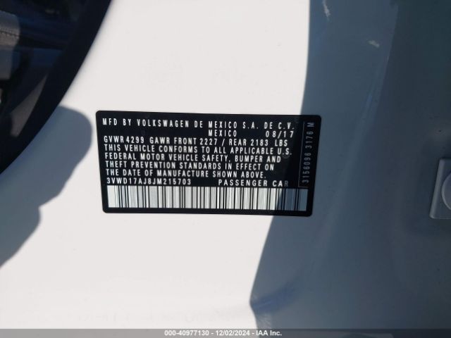 3VWD17AJ8JM215703 Volkswagen Jetta 1.8t Se Sport