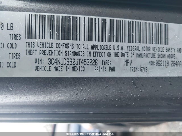 3C4NJDBB2JT453226 Jeep Compass Altitude 4x4