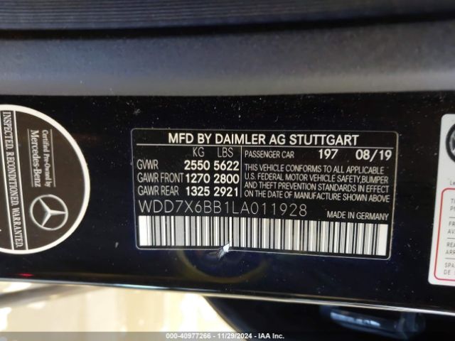 2020 MERCEDES-BENZ AMG GT 53 4-DOOR COUPE WDD7X6BB1LA011928 Photo 8