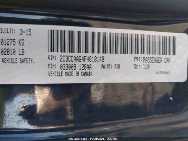 2C3CCAAG4FH818149 Chrysler 300 Limited