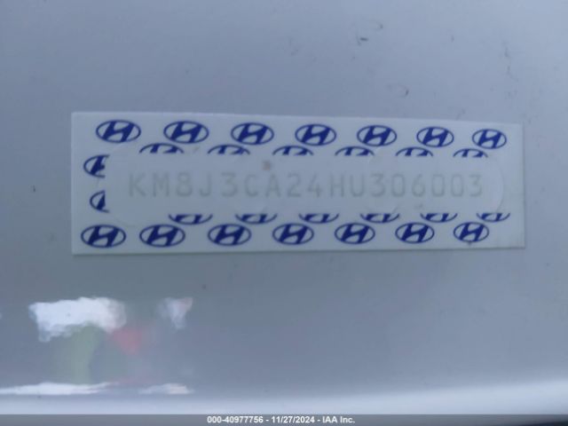 KM8J3CA24HU306003 Hyundai Tucson Sport