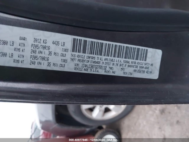 Jeep Compass Sport 2016 1C4NJCBB7GD765132 Image 9